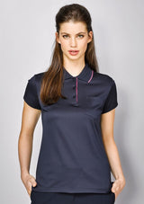 Advatex Ladies Swindon Polo - Navy/White - 32 - Biz Collection