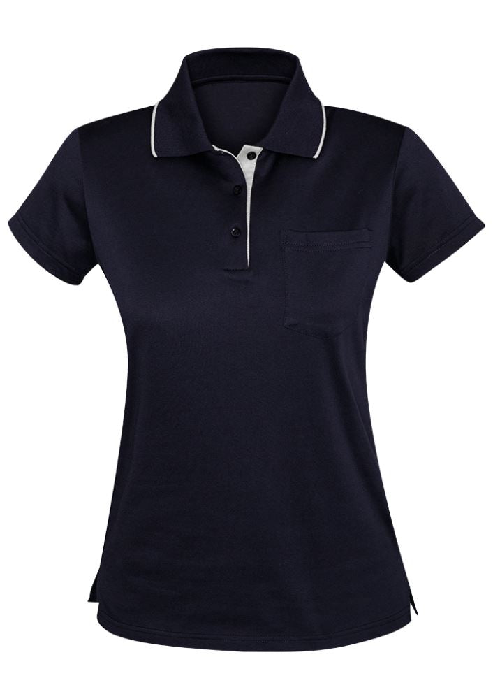 Advatex Ladies Swindon Polo - Navy/White - 32 - Biz Collection