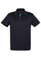 Advatex Mens Swindon Polo - Navy/Dynasty Green - 2XL - Biz Collection