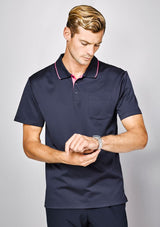 Advatex Mens Swindon Polo - Navy/Dynasty Green - Small - Biz Collection