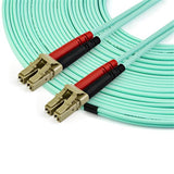 15m OM3 LC to LC Multimode Duplex Fiber Optic Patch Cable for 10 Gigabit Ethernet Networking