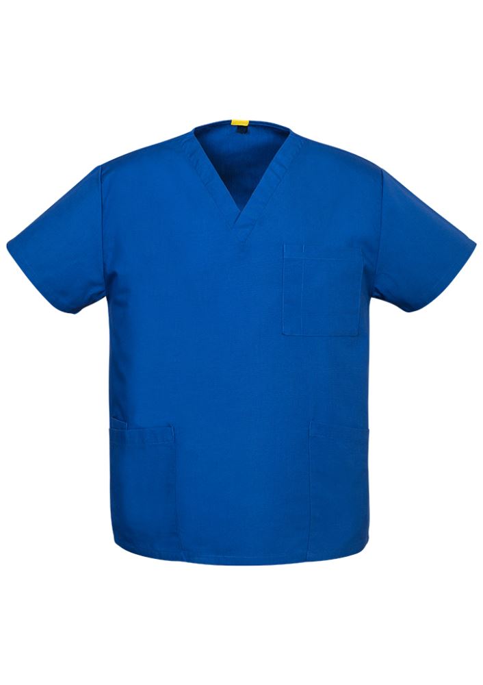 Advatex Unisex Johnson Scrub Top - Royal - Large - Biz Collection