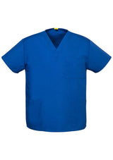 Advatex Unisex Johnson Scrub Top - Royal - Large - Biz Collection