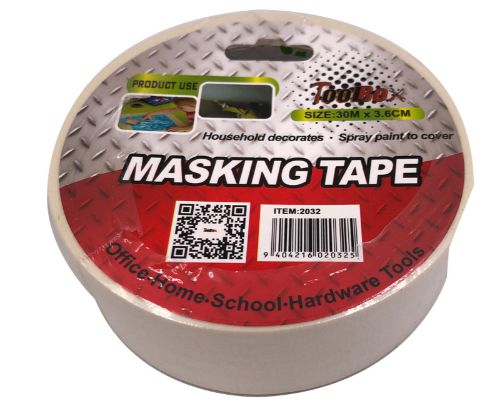 Masking Tape - 30m X 3.6cm (12 Units)