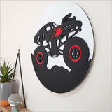 Wall Art - ACM Circle Hot Rod Monster Truck