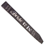 Bride To Be Sash with LED Lights 75cm (Black)