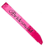 Bridesmaid Flashing Sash with LED Lights 75cm (Hot Pink)