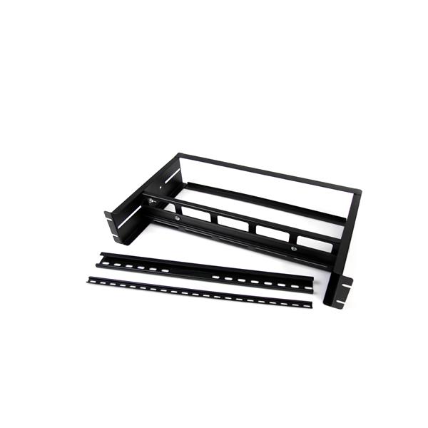 Versatile Adjustable Rackmount DIN Rail Kit for Top Hat, Mini & G-Type Rails - 19" Compatibility