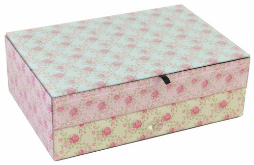 Rose Glass Lge Drawer Chest