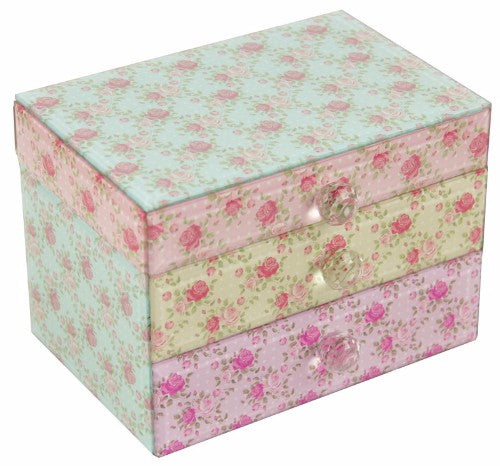 Rose Small Glass Chest