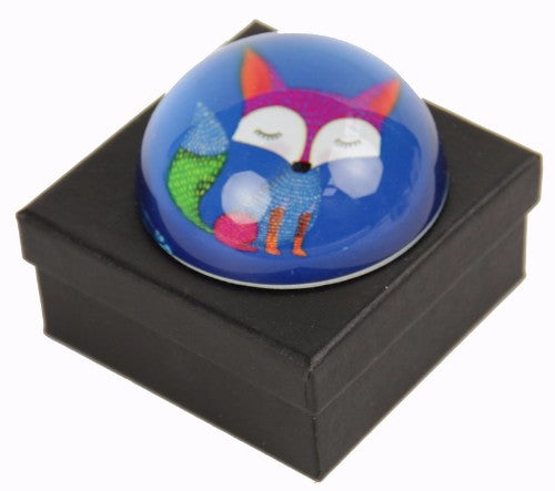 Fox Blue Paperweight Giftboxes