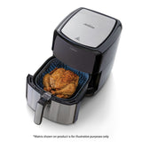 DiamondForce™ 3-in-1 Digital 5L Air Fryer in dark blue, multifunctional for air frying, baking, and dehydrating with 5L capacity.