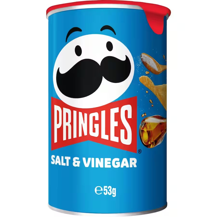 Pringles Salt & Vinegar 53g - Carton of 12