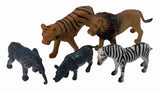 WILD ANIMALS Toy Set - AP (5PC BAG)