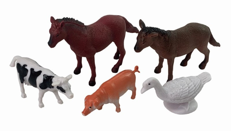 FARM ANIMALS Toy Set - AP (5PC BAG)