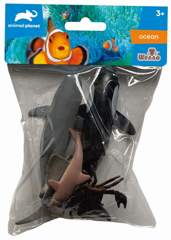 SEA ANIMALS Toy Set - AP (5PC BAG)