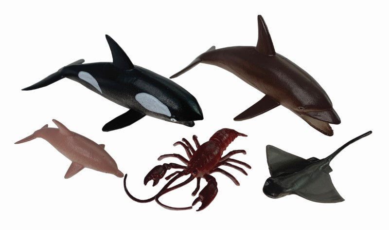 SEA ANIMALS Toy Set - AP (5PC BAG)