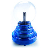 Plasma Ball with Blue Base - Battery Operated 3-inch