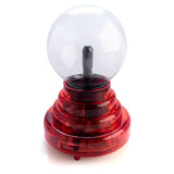 Plasma Ball with Red Base - Battery Operated (3 inch)