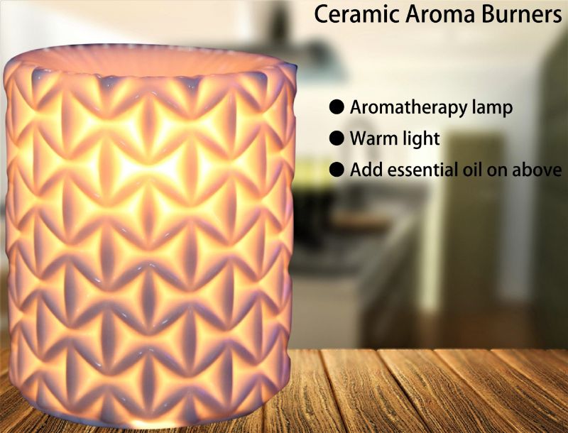 Ceramic Electric Oil Burner (Geometric)