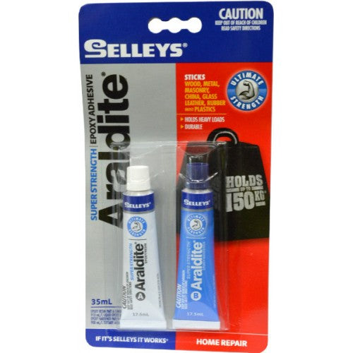 Selleys Araldite Super Strength 35ml epoxy adhesive for strong, durable bonding on various surfaces, ideal for DIY and repairs.