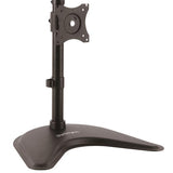 Ergonomic Vertical Dual-Monitor Stand - Sturdy Height Adjustable Mount for 2 Screens 13-27 Inches