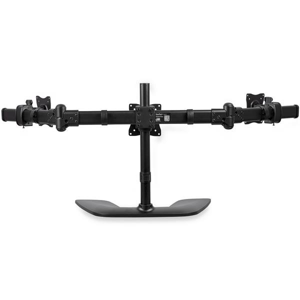 Triple Monitor Desk Stand Mount - Adjustable Articulating Multi-Monitor Holder for Ergonomic Setup