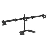 Triple Monitor Desk Stand Mount - Adjustable Articulating Multi-Monitor Holder for Ergonomic Setup