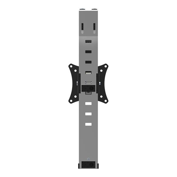 Premium VESA-Compatible Cubicle Monitor Mount - Heavy-Duty Steel with Micro-Adjustment