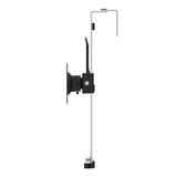 Premium VESA-Compatible Cubicle Monitor Mount - Heavy-Duty Steel with Micro-Adjustment