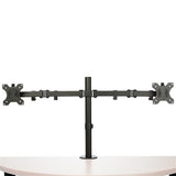 Ergonomic Desk Mount Dual Monitor Arm with Clamp and Grommet for 32" Displays