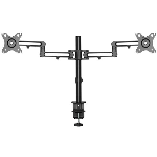 Desk Mount Dual Monitor Arm - Desk Clamp - Articulating - VESA