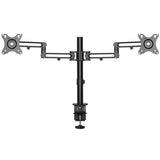 Desk Mount Dual Monitor Arm - Desk Clamp - Articulating - VESA