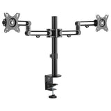 Desk Mount Dual Monitor Arm - Desk Clamp - Articulating - VESA