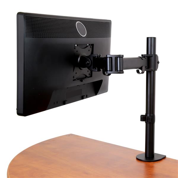 Ergonomic Desk-Mount Monitor Arm - Heavy Duty Articulating Steel for 13" to 34" Displays