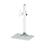 VESA Mount Single Monitor Stand for 34" Displays - Adjustable Ergonomic Steel Holder - Silver