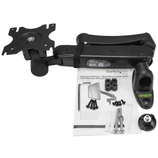 SEO Optimized Wall-Mount Monitor Arm - Full Motion Adjustable Articulating Mount for 34" Screens