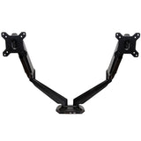 Ergonomic Desk-Mount Dual Monitor Arm with Full Motion Adjustability - USB & Audio Ports