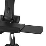 Ergonomic Sit Stand Dual Monitor Arm with Adjustable Desk Mount for Enhanced Productivity