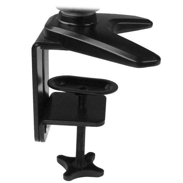 Ergonomic Desk-Mount Monitor Arm with Adjustable Laptop Stand for Dual-Monitor Setup