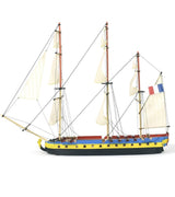 Wooden Ship & Fittings - L Hermione Lafayette