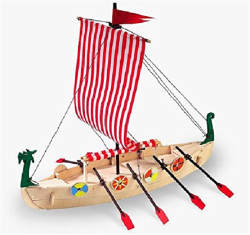 Wooden Ship & Fittings - Art & Kids: VikingShip w/paint