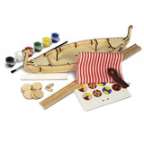 Wooden Ship & Fittings - Art & Kids: VikingShip w/paint