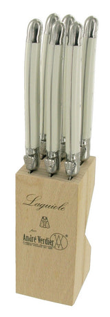 Verdier Knife Block Set 6 White