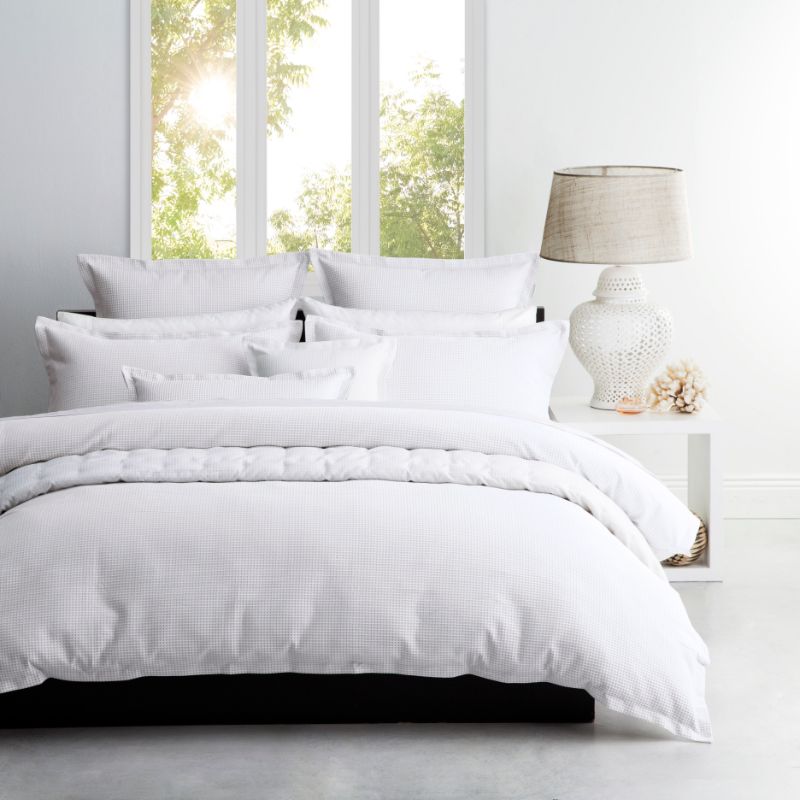 Queen Duvet Cover - Set - Ascot White by Logan & Mason