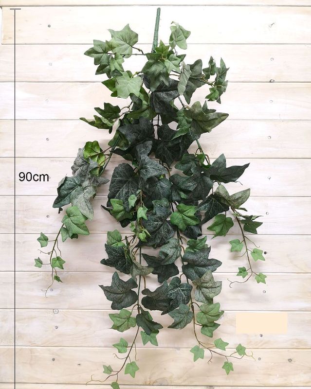 Artificial Hanging Ivy Bush - 90cm (Dusty Green)