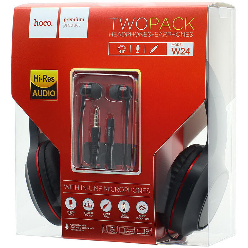 HOCO W24 Headphones Earphones Set