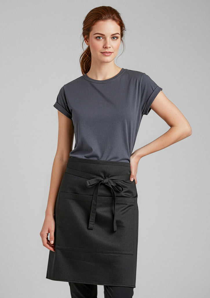 Short Waisted Apron - Black