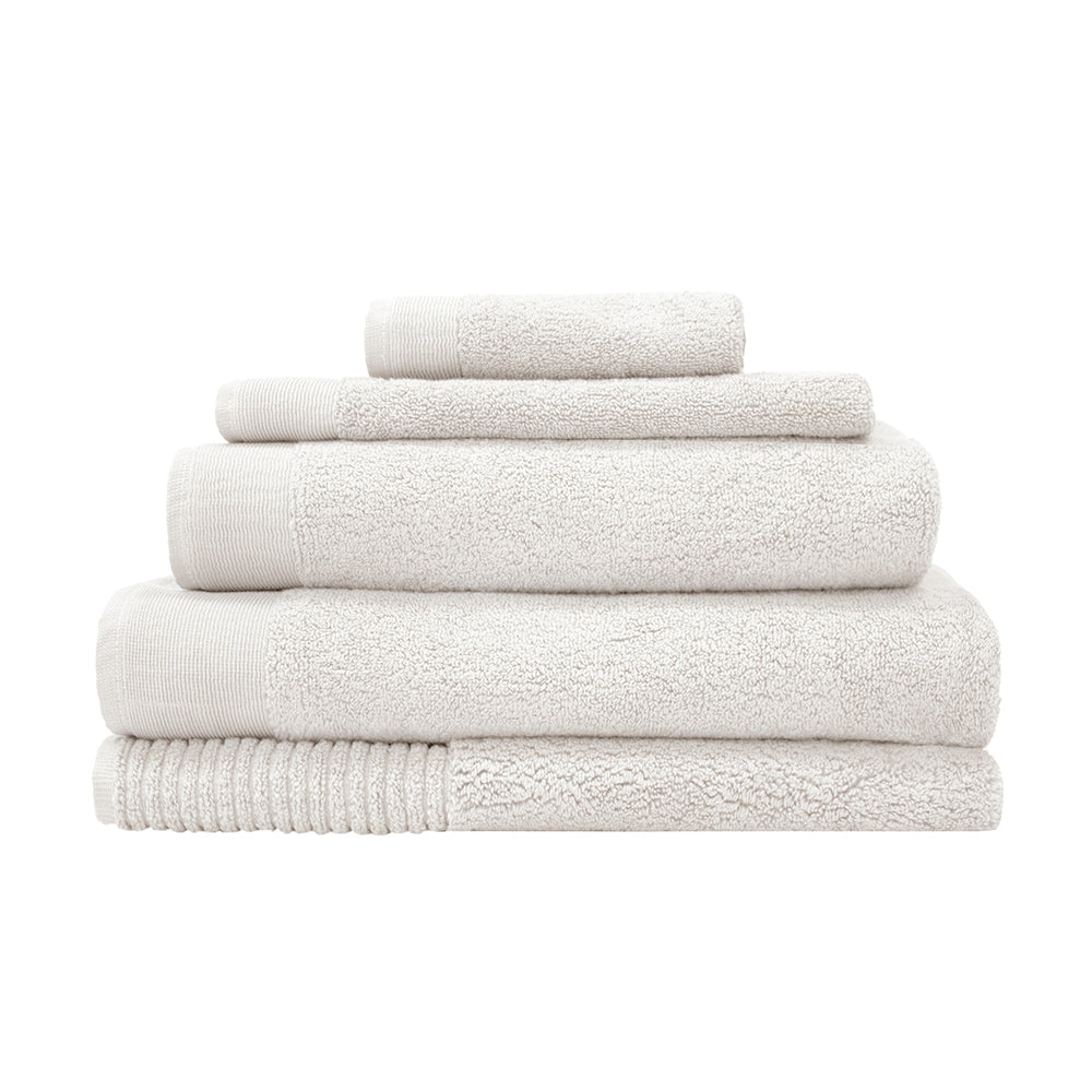 Elvire Face Washer 6 Pack Ivory- Bambury