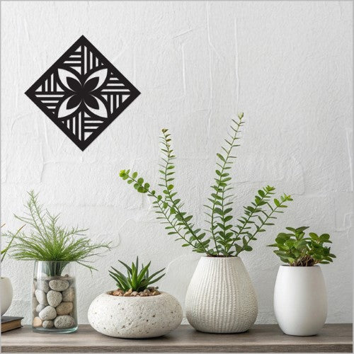 Black Acrylic Square: Tapa 3 Art Squares
